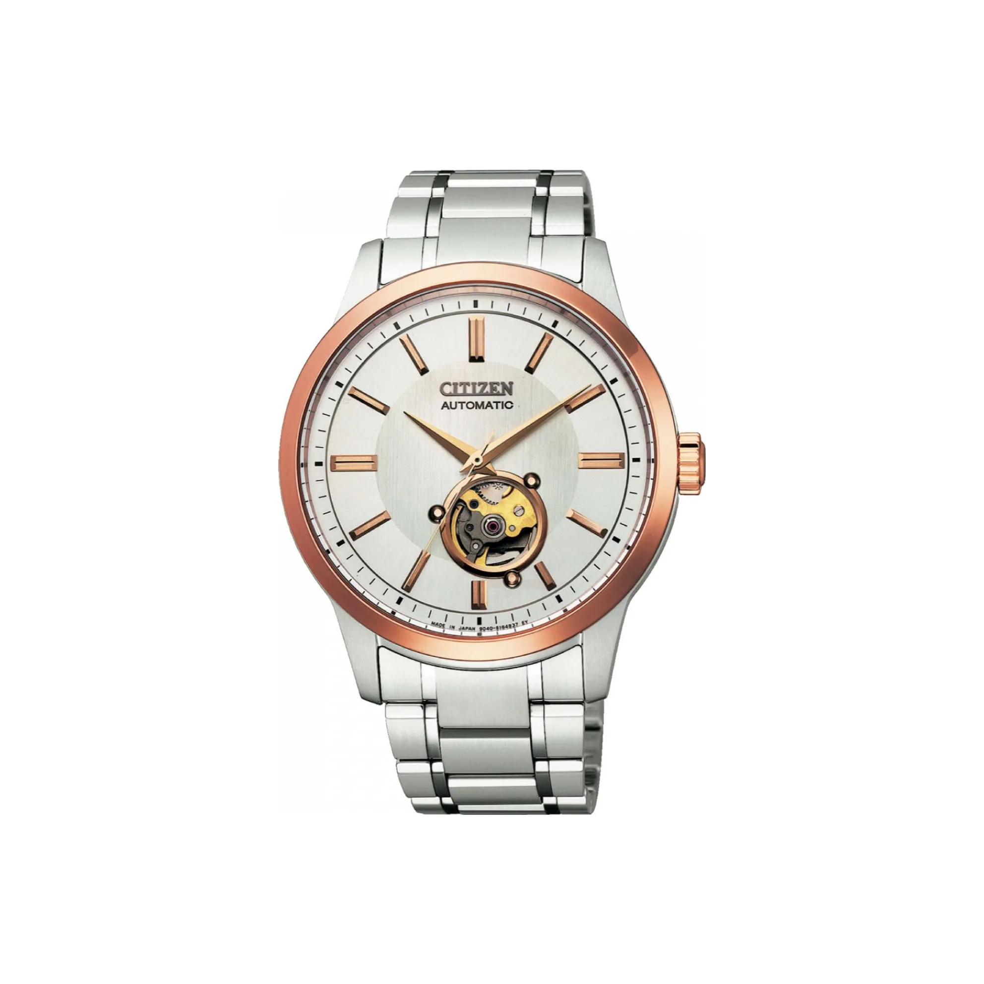 CITIZEN Mechanical Collection Automatic Mechanical Movement Stainless Steel Strap Watch Men's Watches Silver Dial
