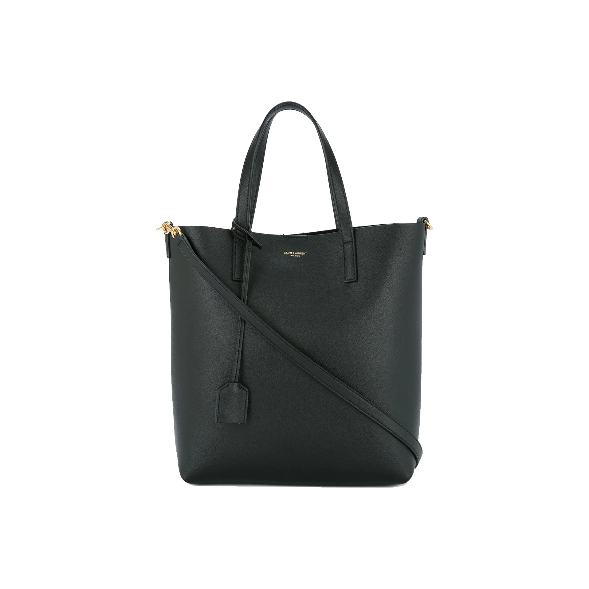 SAINT LAURENT Soft Leather Tote Bag, Shopping Bag, Shoulder Bag, Crossbody Bag, Handbag Women's Black