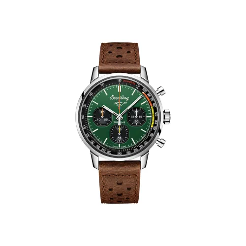 Breitling Автоматический Механический Movement Мужские Часы 42 мм Зеленые