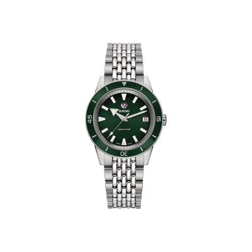 RADO Автоматический Механический Movement Женские Captain Cook Collection Часы 37мм*37мм*11,1мм Зеленый