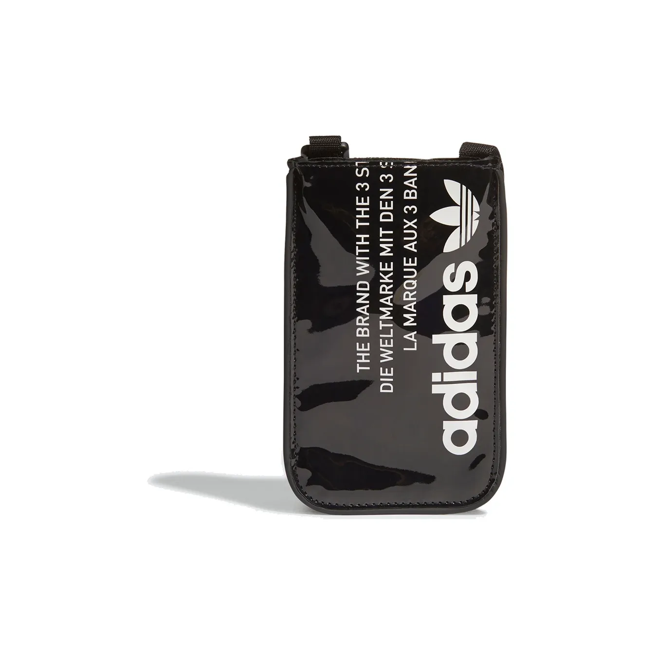 Adidas Originals Artificial Leather Crossbody Bag Standard Unisex Black Adidas Originals Искусственная кожа Сумка через плечо Стандартная Унисекс Черная