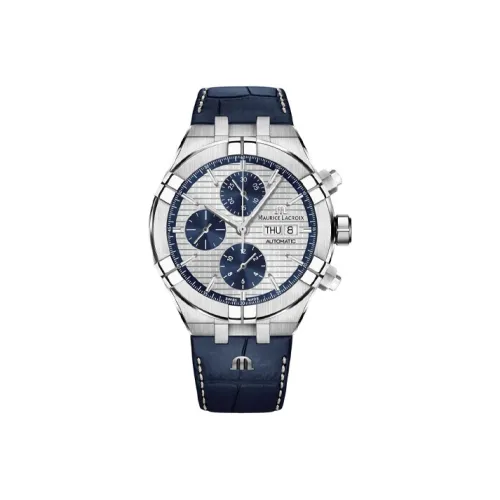 MAURICE LACROIX Механические Мужские Часы Movement 44 мм Синие