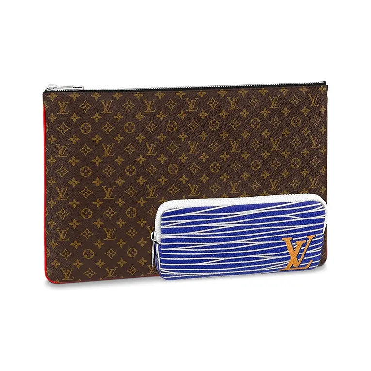 LOUIS VUITTON Pochette A4 Multipocket Monogram Patchwork Multicolor