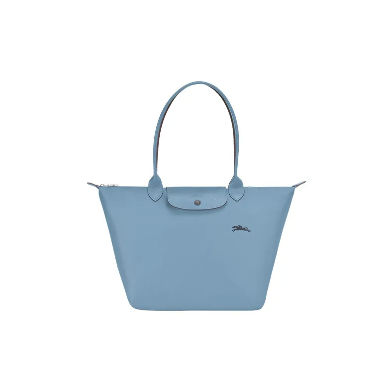 LONGCHAMP Le Pliage Сумка через плечо из коровьей кожи средний размер женская синяя