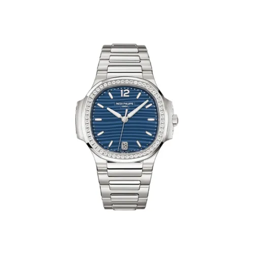PATEK PHILIPPE Автоматический Механический Movement Женские Спортивно-Элегантные Часы NAUTILUS Series, 35,2 мм, Синие