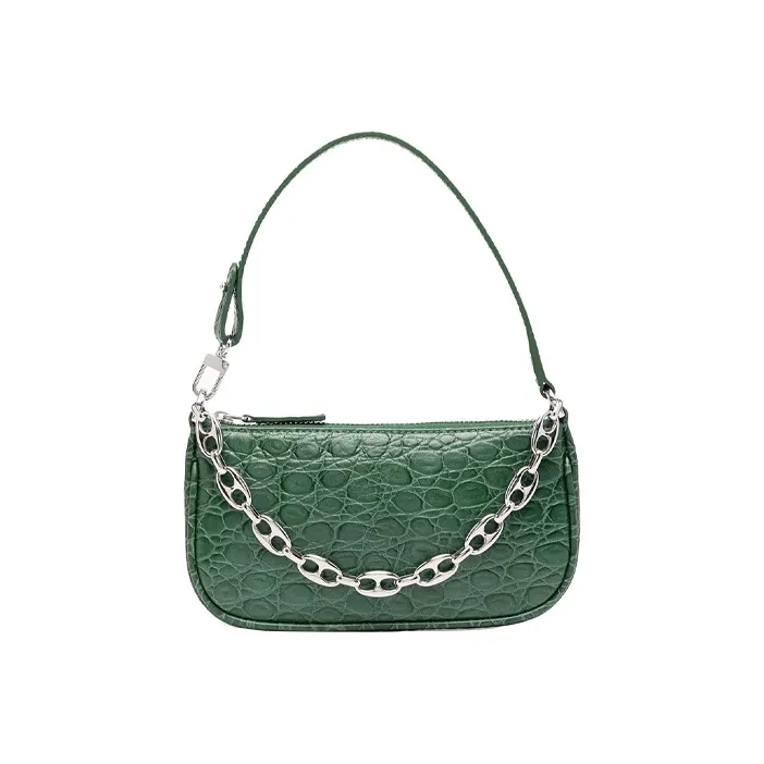 By Far Rachel Кожа Сумка Сумка через плечо Мини Женская Зеленая