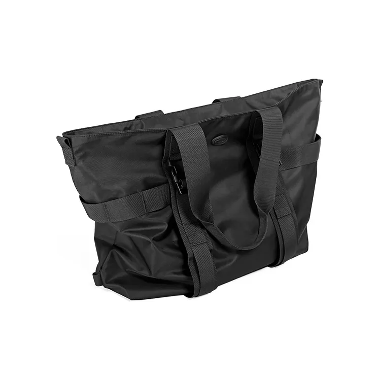 MYEDITION 22L Tote Laptop Bag Commute Shoulder Bag Outdoor Bag Nylon Fabric Black Unisex