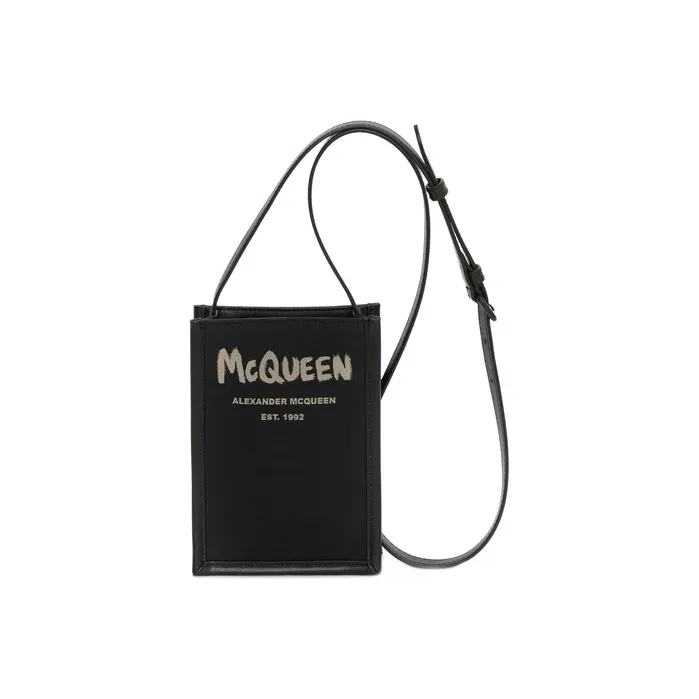 Alexander McQueen Polyester Crossbody Bags Unisex Black