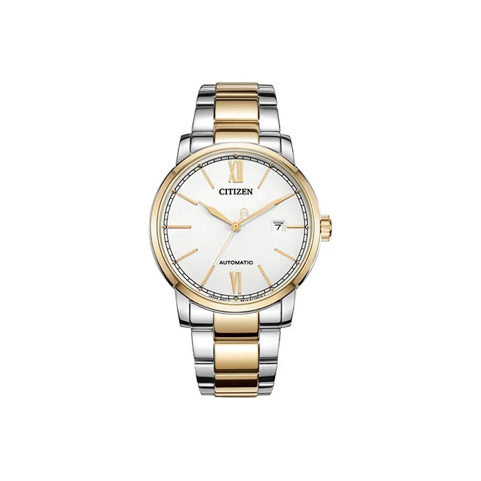 CITIZEN Mechanical Movement Stainless Steel Strap Watch Men's Watches White Dial NJ0136 81A