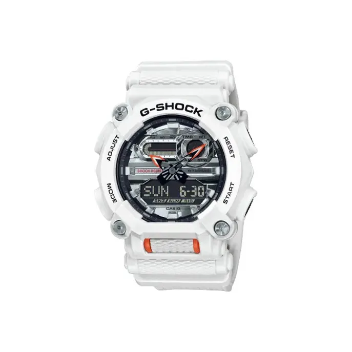 Коллекция CASIO Collection G SHOCK Collection Кварцевый механизм Часы Мужские Серебристый циферблат GA 900AS 7AJF