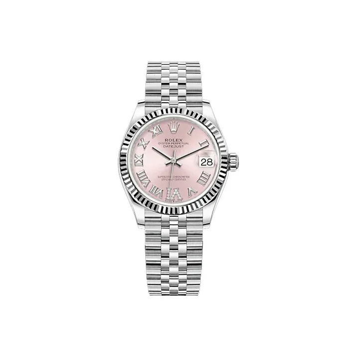 ROLEX Log Series Automatic Mechanical Movement Women's Watch Watch 31mm Pink Watch Dial Oystersteel Case