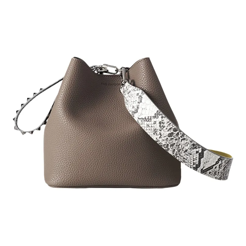 FIND KAPOOR Сумка из искусственной кожи в форме ведра сумка через плечо женская шоколадного розового цвета