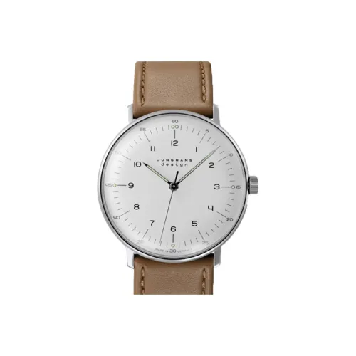 JUNGHANS Ручной Механический Движение Мужские часы из коллекции Max Bill, 34мм*9мм, Белый