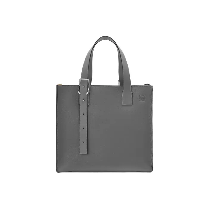 LOEWE Calfskin Tote Bag Shopping Bag Handbag Men's Anthracite