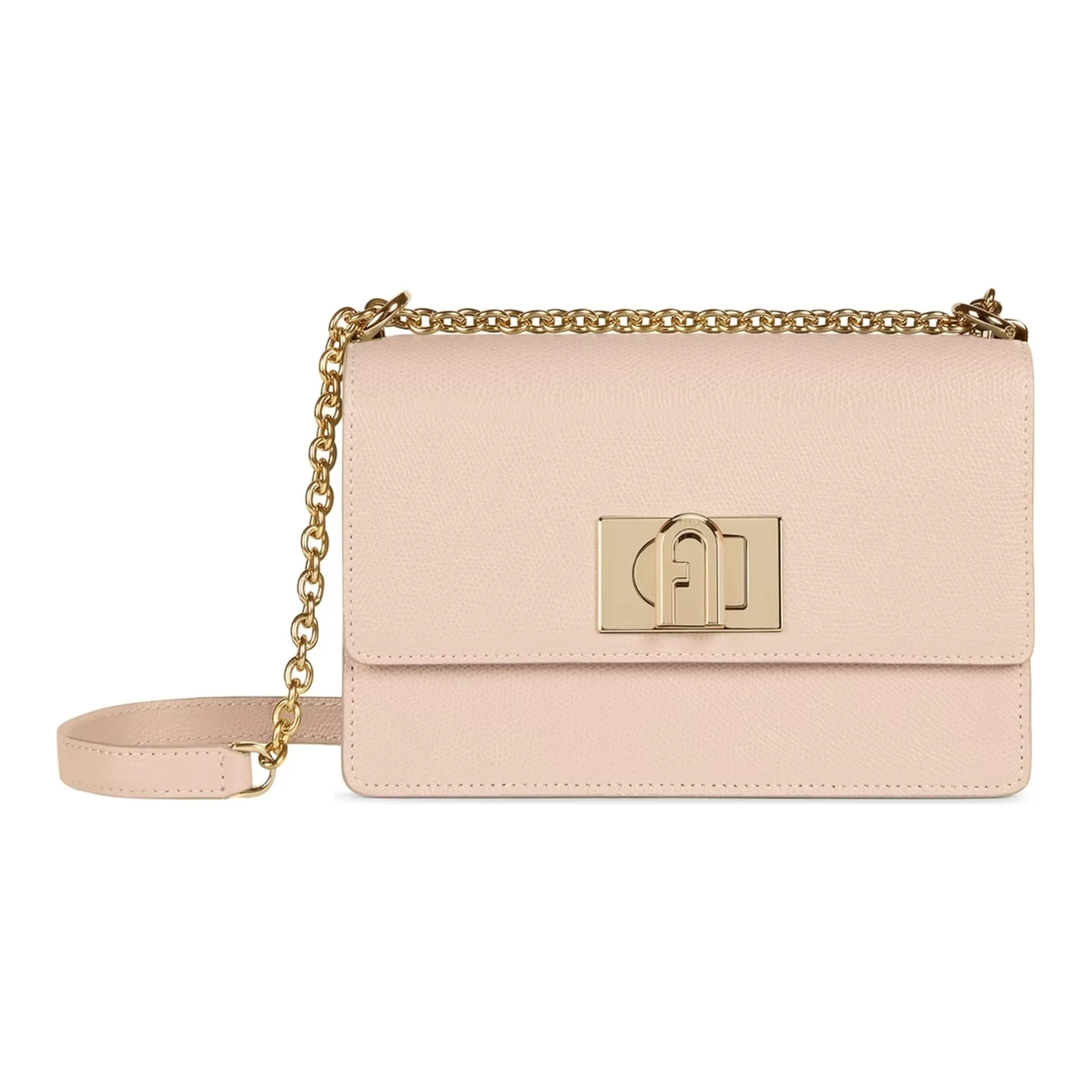 Furla 1927 Collection Кожа Сумка через плечо Мини Женская Светло-розовая