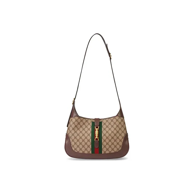 Balenciaga Jackie 1961 Canvas Cowhide Shoulder Bag Crossbody Bag Medium Size Women's Brown/Beige