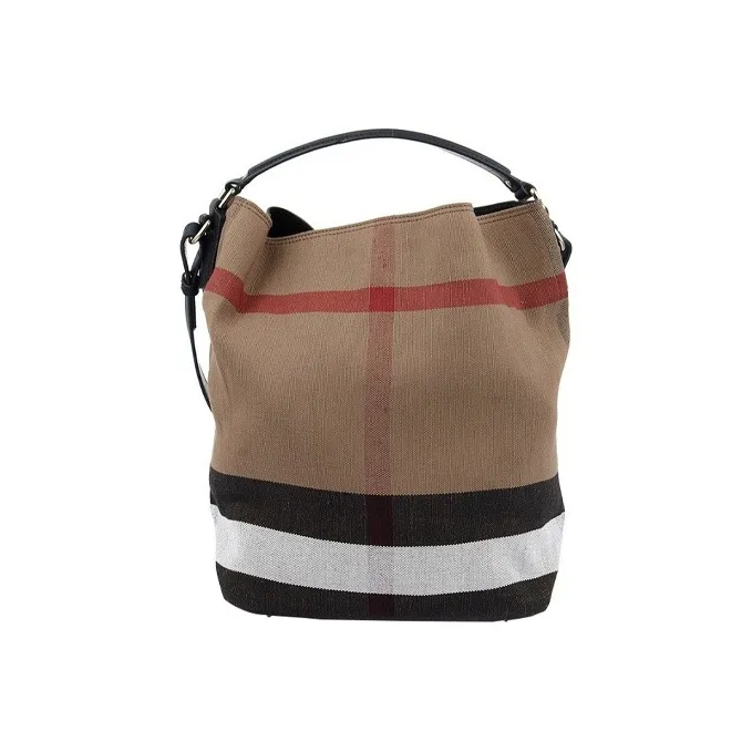 Burberry Leather Bucket Bag, Shoulder Bag, Crossbody Bag, Handbag Women's