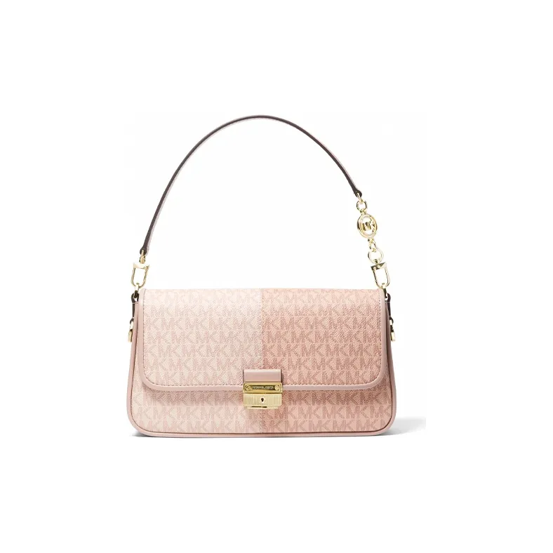 MICHAEL KORS Bradshaw Leather Shoulder Bag Portable Crossbody Bag Shoulder Bag Women's Ballet Pink
