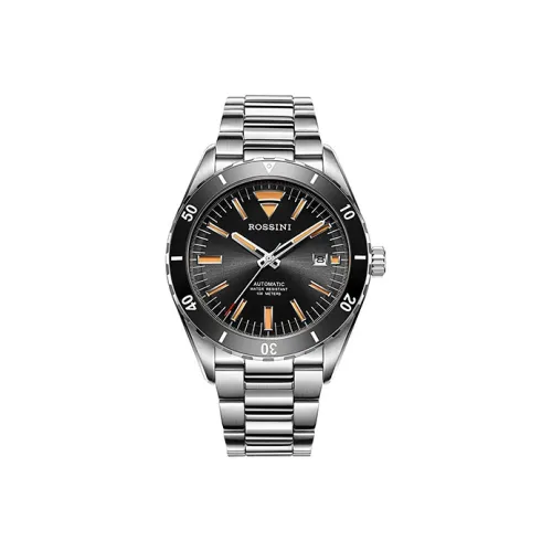 ROSSINI Автоматический Механический Movement Мужские Часы Voyager Collection 42mm*42mm*14mm Черные