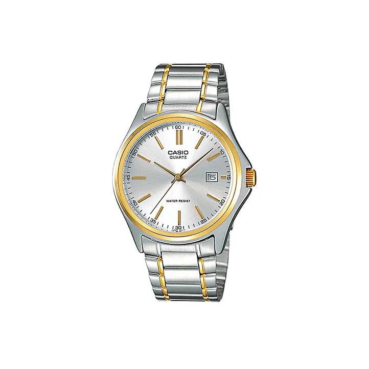 CASIO Standard Series GENERAL Collection Кварцевый механизм Нержавеющая сталь Ремешок Часы Мужские Серебристый циферблат