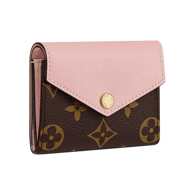 LOUIS VUITTON Wallet Zoe Monogram Rose Ballerine