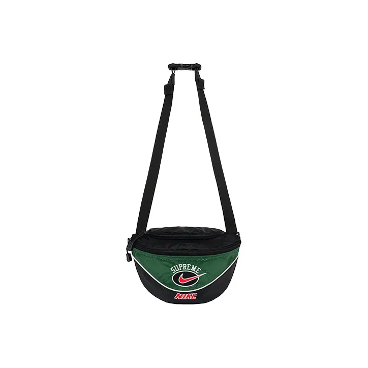 Supreme Nike Коллаборация Нейлоновая Сумка через плечо Слинг-сумка Сумка на пояс Стандартная Унисекс Зеленая