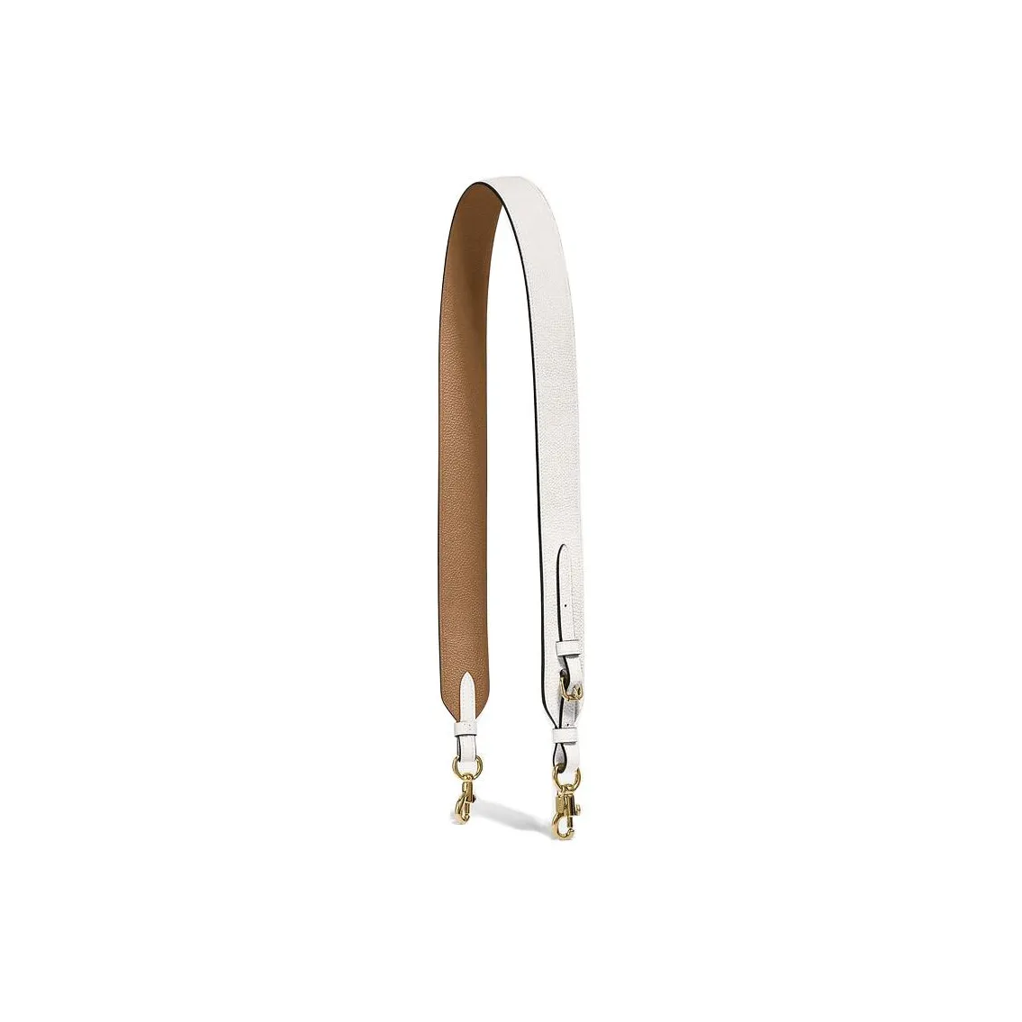 COACH Leather Bag Strap Women's White