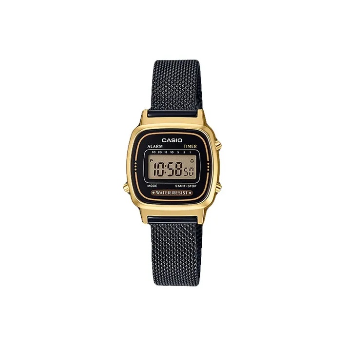 CASIO Кварцевый механизм Мужской YOUTH Collection Металлический Small Block Часы 30,3мм*24,6мм Черный