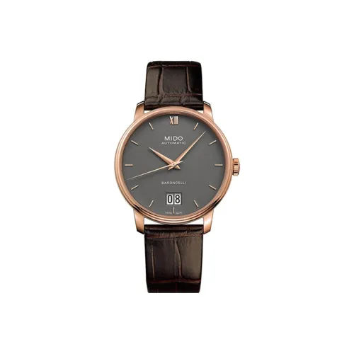MIDO Автоматический Механический Movement Мужские Baroncelli Часы 40 мм Черные