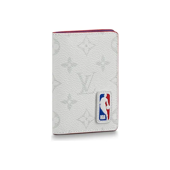 LOUIS VUITTON Coated Canvas Wallet Regular Men's White