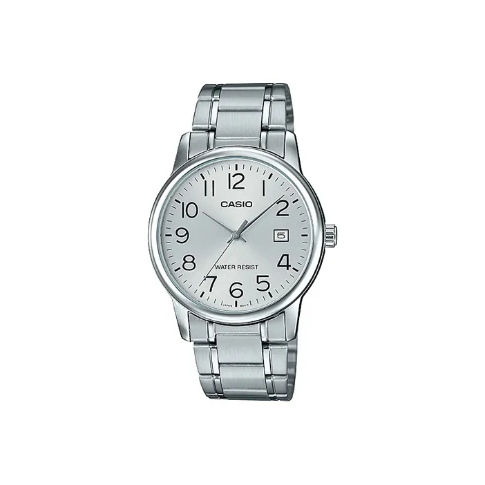 CASIO Standard Series Кварцевый механизм нержавеющая сталь ремешок мужские часы серебристый циферблат MTP V002D 7BUDF