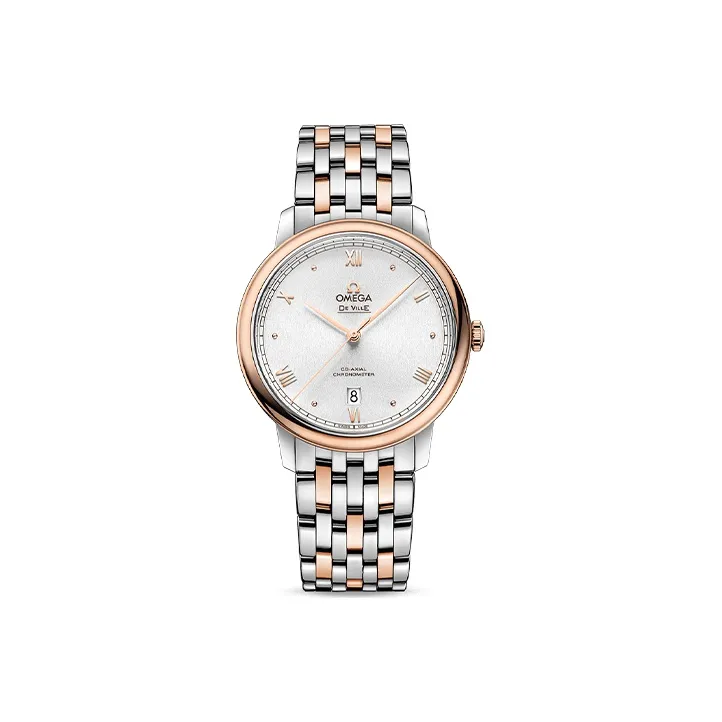 OMEGA Elegant Saucer Series Automatic Mechanical Movement Men's Watches Watch 39.5mm White Dial