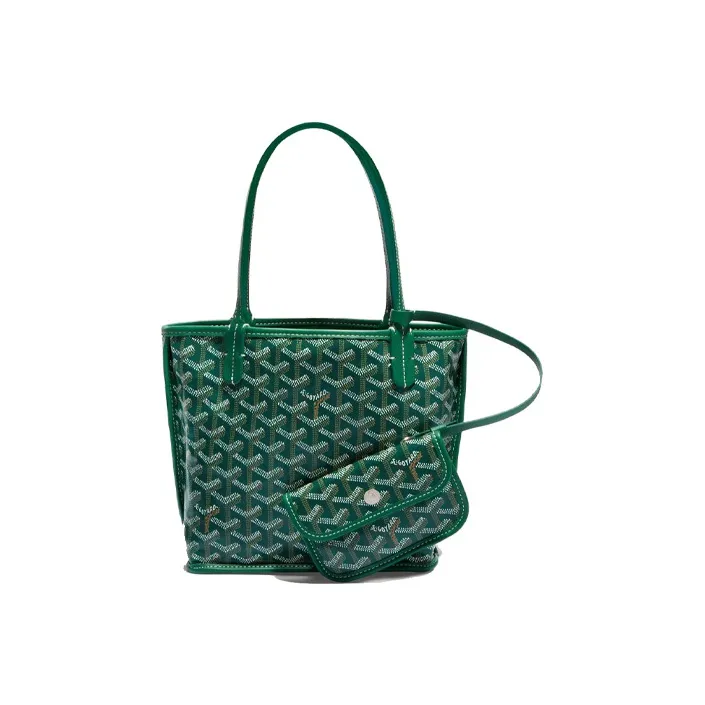 GOYARD Anjou Calfskin tote With Bag, Shopping Bag, Shoulder Bag, Handbag Mini Women's Green
