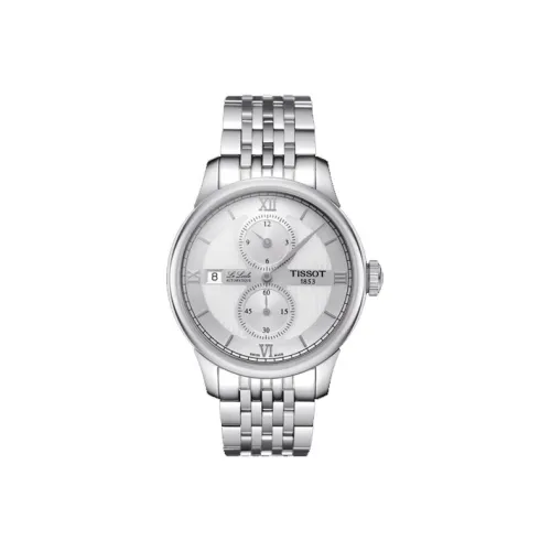 Tissot Автоматический Механический Movement Мужские Часы Le Locle Collection 39,3mm*11,6mm Серебряные