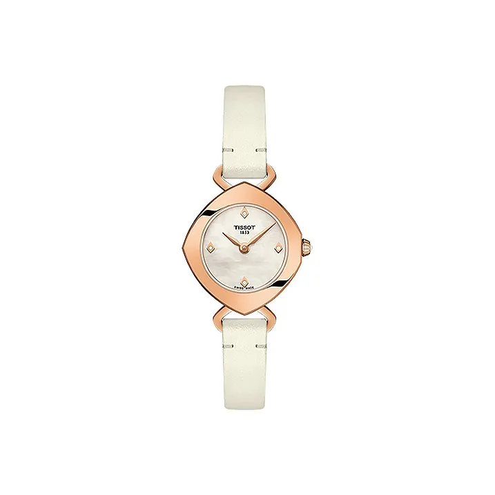 Tissot Quartz Movement Женские часы Yi Ting series 22,58mm*6,05mm Жемчужная раковина Цвет