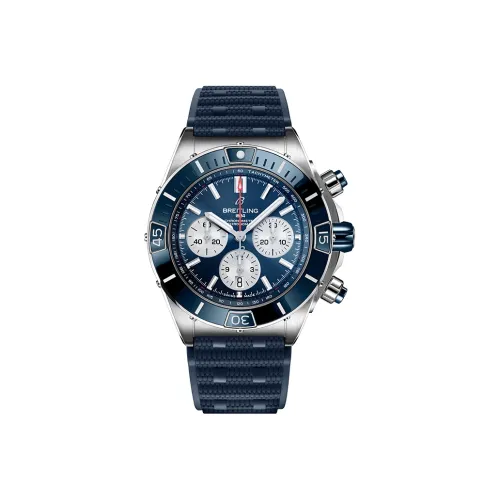 Breitling Автоматический Механический Movement Мужские Механические Хронограф Коллекция Часы 44 мм Синий