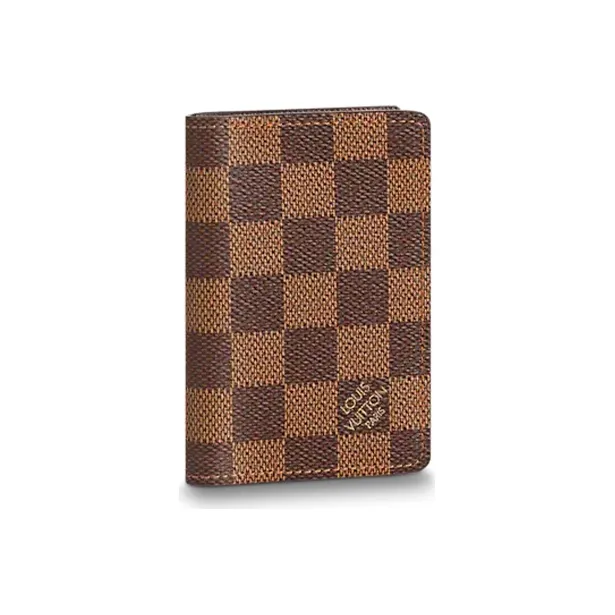 LOUIS VUITTON Pocket Organiser Холст Короткий Кошелек Мужской Коричневый
