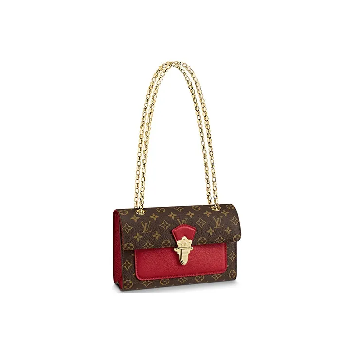 LOUIS VUITTON Victoire Canvas With Leather Crossbody Bag, Shoulder Bag Women's