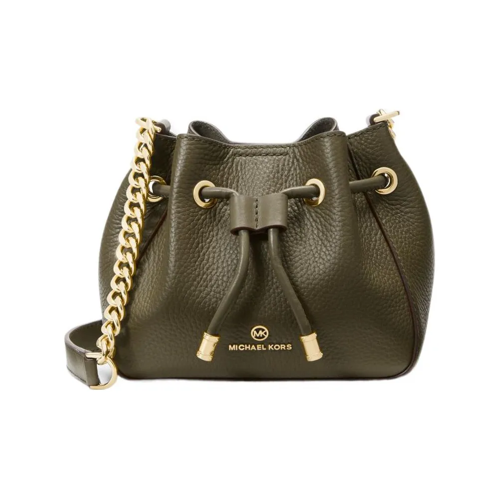 MICHAEL KORS Сумка из кожи с текстурой личи сумка через плечо сумка на плечо маленькая женская оливково-зеленая