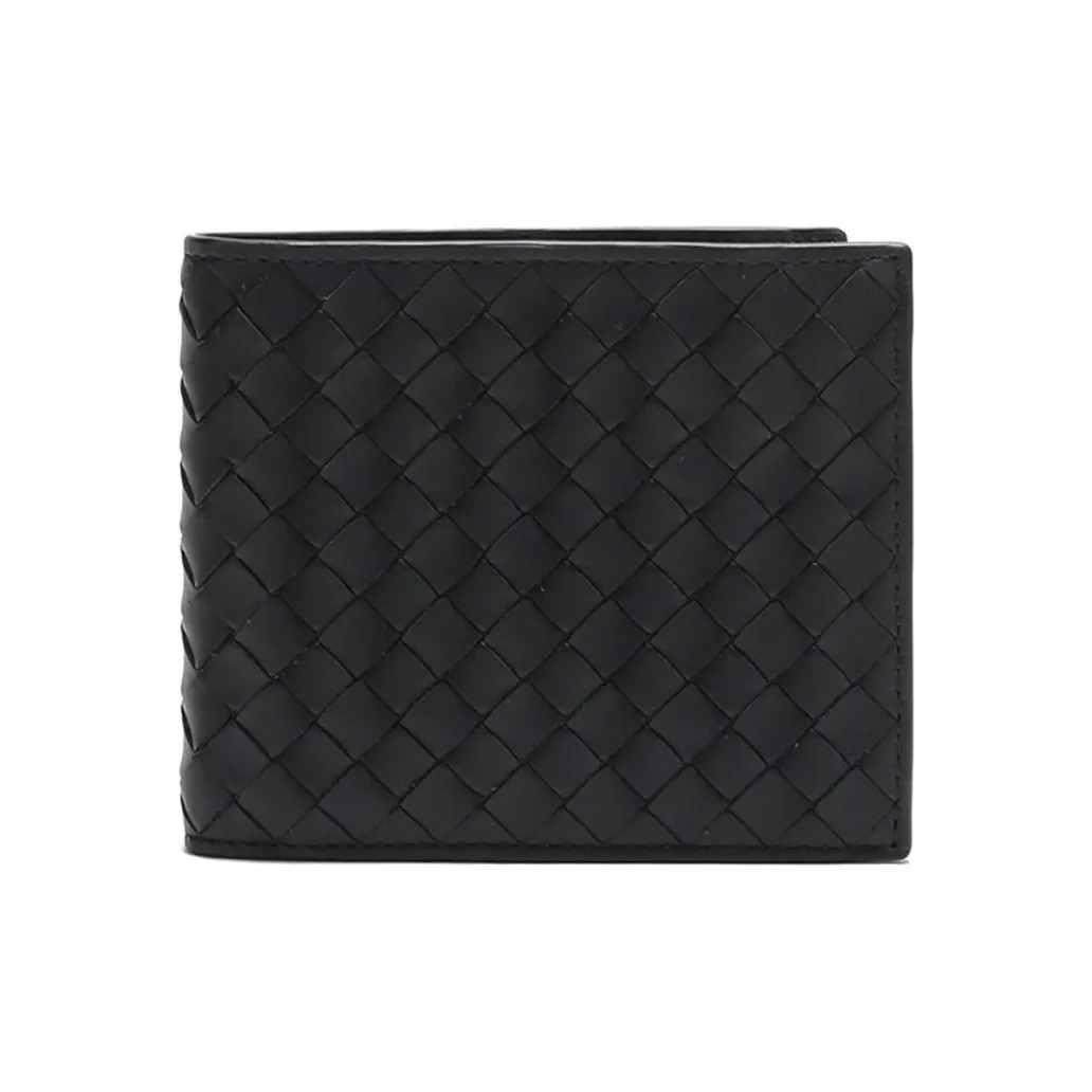 Bottega Veneta Intrecciato Leather Wallet Men's Black