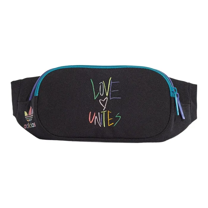 Adidas Originals Полиэстер Sling Сумка Сумка через плечо Бананка Обычный Унисекс Черный