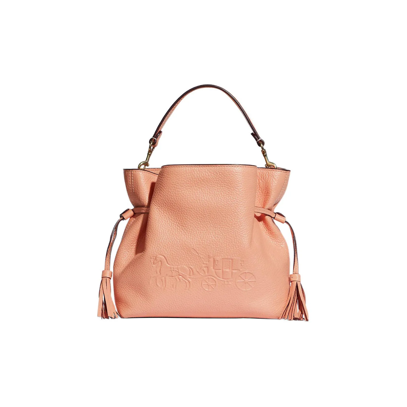 COACH Andy Утонченный Pebble Кожа Сумка через плечо Сумка через плечо Сумка через плечо Средний Женская Светло-розовая