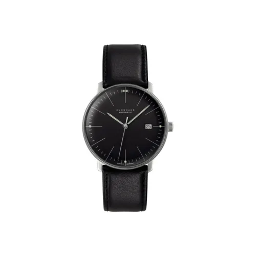 JUNGHANS Автоматический Механический Movement Унисекс Коллекция Max Bill Часы 38мм*38мм Черные