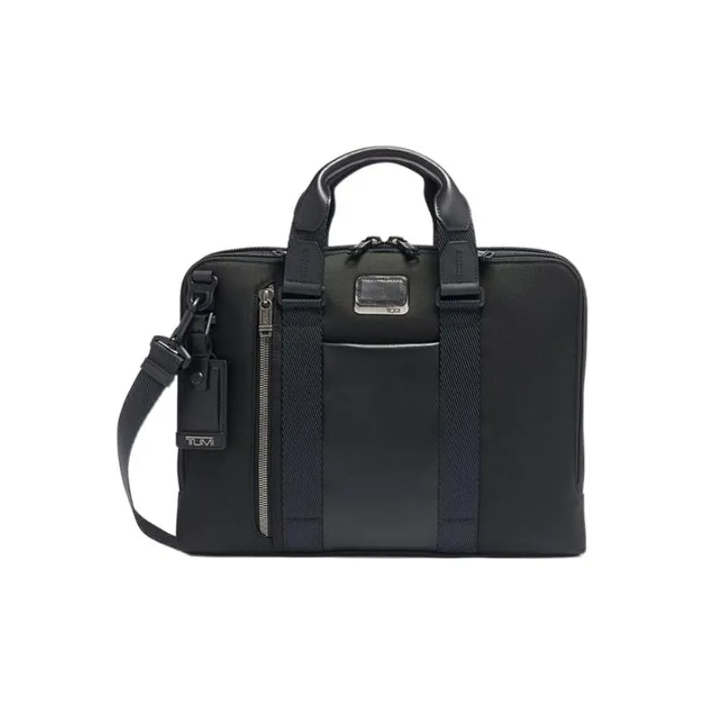 TUMI Ballistic Nylon Briefcase, Laptop Bag, Crossbody Bag, Handbag Men's Black