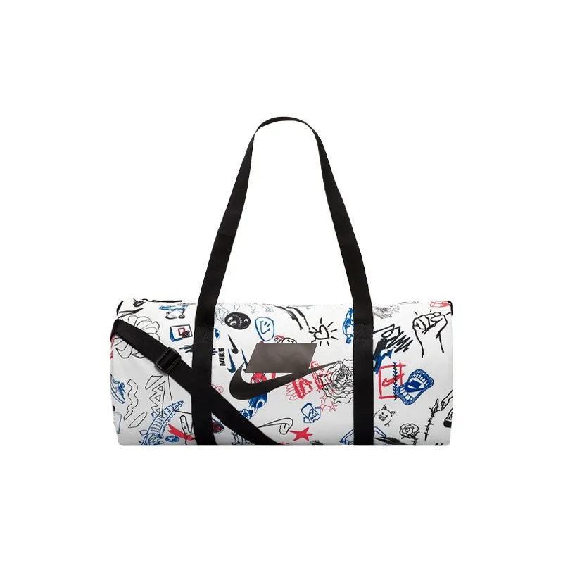 Nike Heritage Polyester Luggage Bag Travel Bag Unisex White