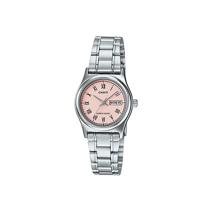 CASIO Standard Series Кварцевый механизм нержавеющая сталь ремешок женские часы розовый циферблат