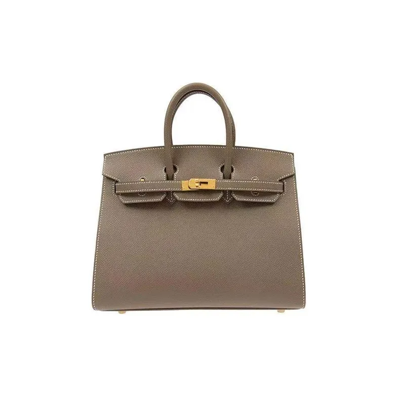 HERMES Birkin Epsom Leather Birkin Bag Handbags Regular Women's 18 Etoupe Elephant Gray