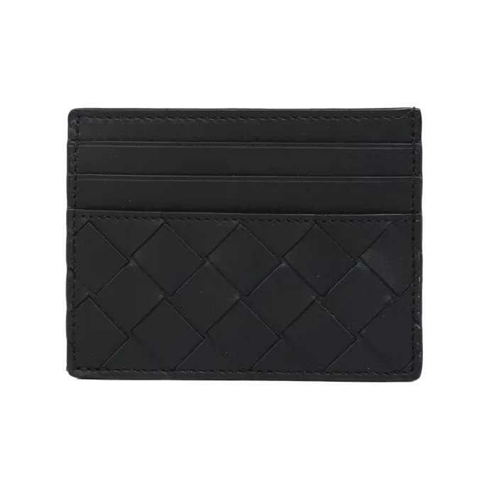 Bottega Veneta Телячья кожа Клатч Держатель для карт Мужской Черный