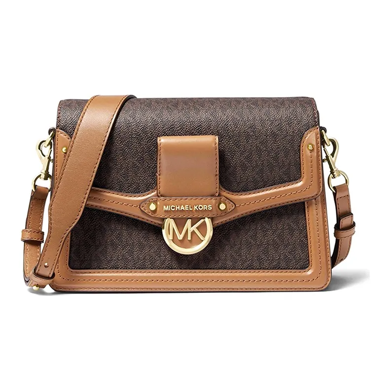 MICHAEL KORS Jessie Cow Leather Messenger Bag Crossbody Bag Shoulder Bag Women's Acorn Brown