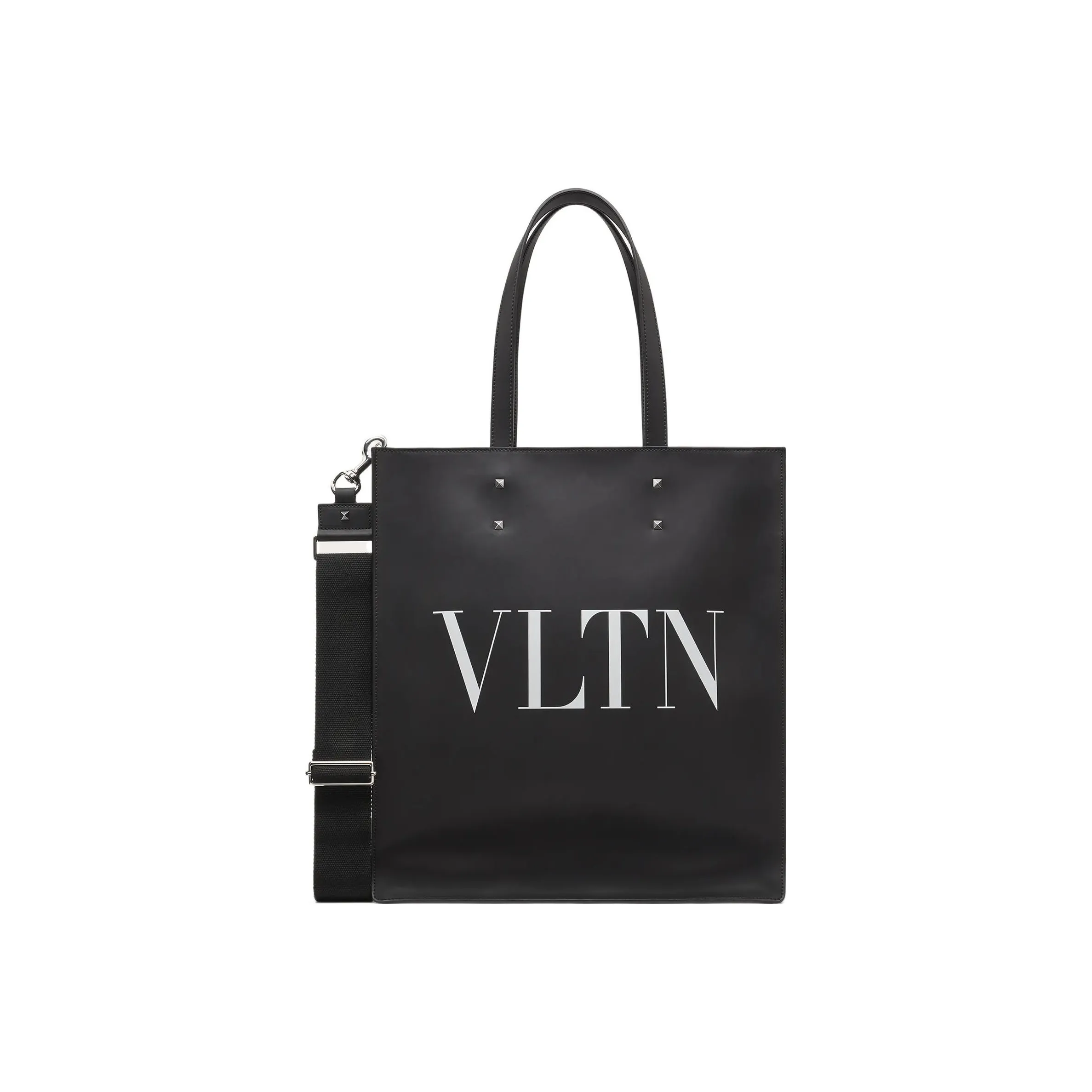 Valentino Calfskin Tote Bag Shopping Bag Shoulder Bags Handbags Men's Black